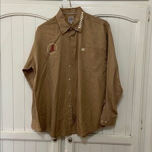 Cinch Tan Striped Long Sleeve Shirt
Brand new, never worn